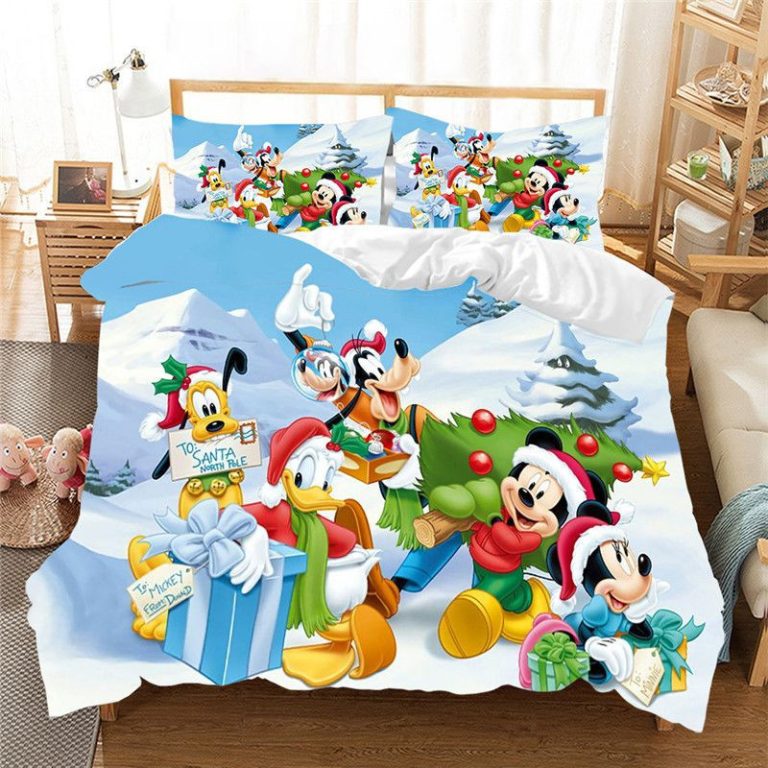 Frohe Weihnachten Disney Micky Maus Minnie Maus Donald Duck Goofy